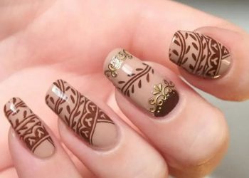 Mẫu nail màu nâu mang lại sự dịu dàng cho đôi tay của bạn
